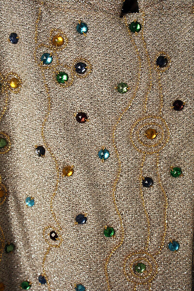 Ensemble, Mila Schön (Italian, born Yugoslavia, 1916–2008 Alessandria), Lurex, nylon, plastic, Italian