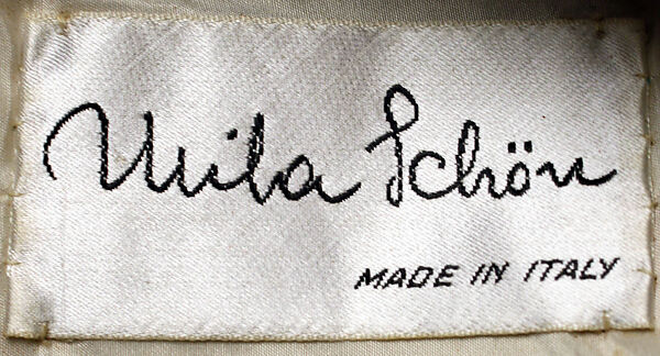 Ensemble, Mila Schön (Italian, born Yugoslavia, 1916–2008 Alessandria), Lurex, nylon, plastic, Italian