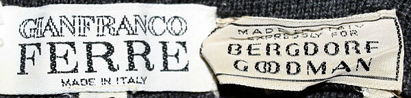 Trousers, Gianfranco Ferré (Italian, 1944–2007), wool, Italian