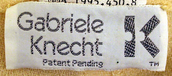 Dress, Gabriele Knecht (American, born Germany, 1938), wool, American