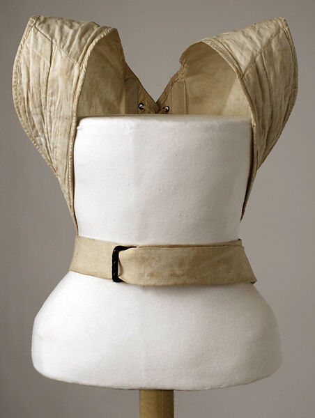 Corset, cotton, metal, probably American 