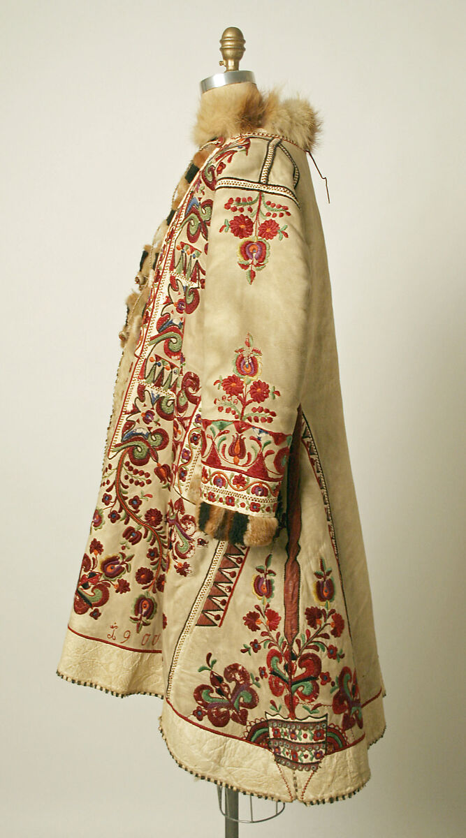 Coat, leather, Romanian