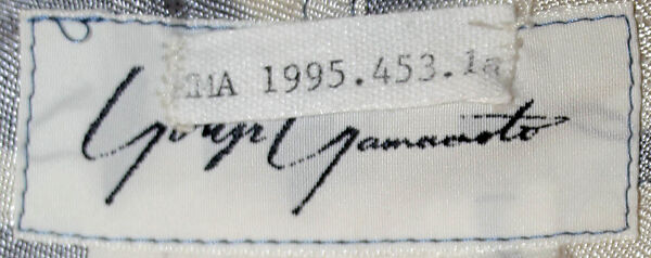 Ensemble, Yohji Yamamoto (Japanese, born Tokyo, 1943), rayon, Japanese