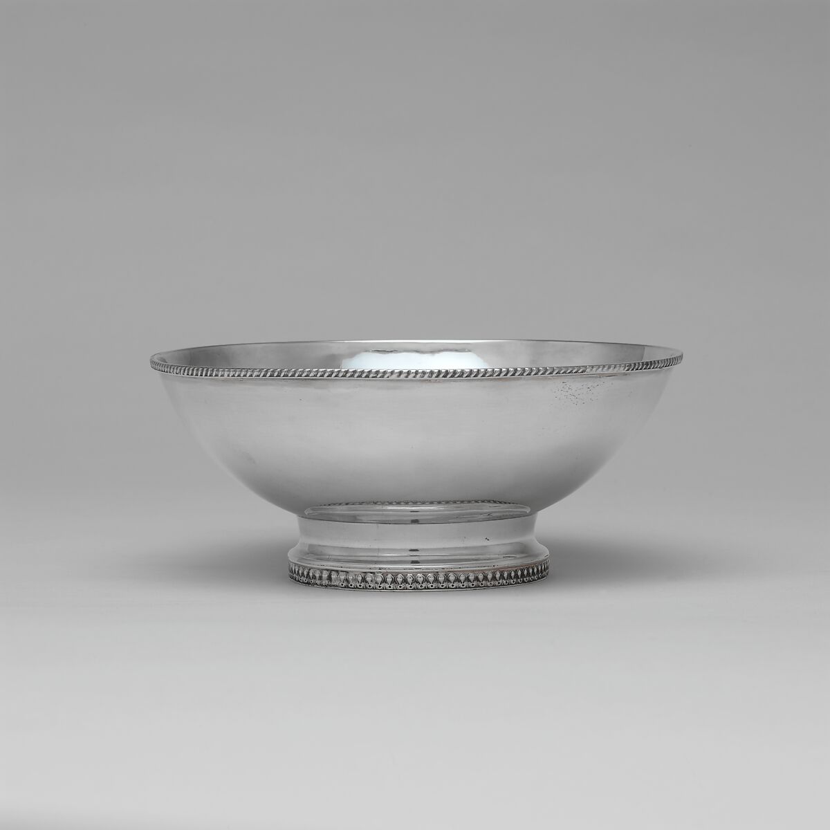 Punch Bowl, Chauncey Johnson (active ca. 1825–41), Silver, American 