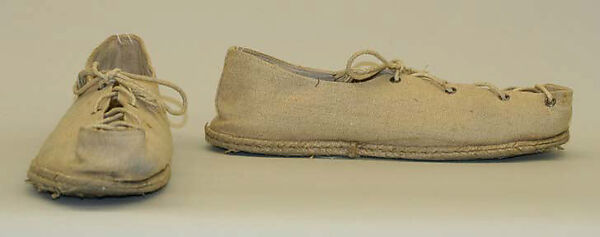 Shoes, burlap, rope, Italian 