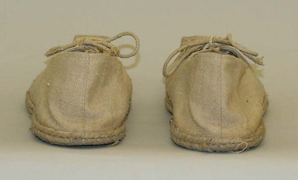 Shoes, burlap, rope, Italian