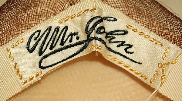 Hat, Mr. John, Inc. (American, 1948–1970), silk, American