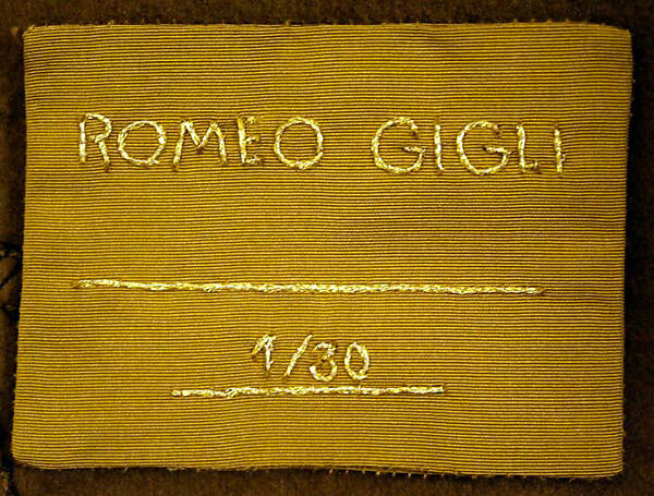 Opera coat, Romeo Gigli (Italian, born 1949), wool, Italian