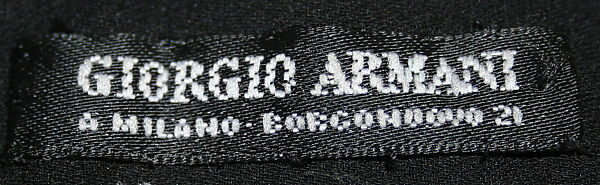 Scarf, Giorgio Armani (Italian, founded 1974), synthetic fiber, plastic, Italian