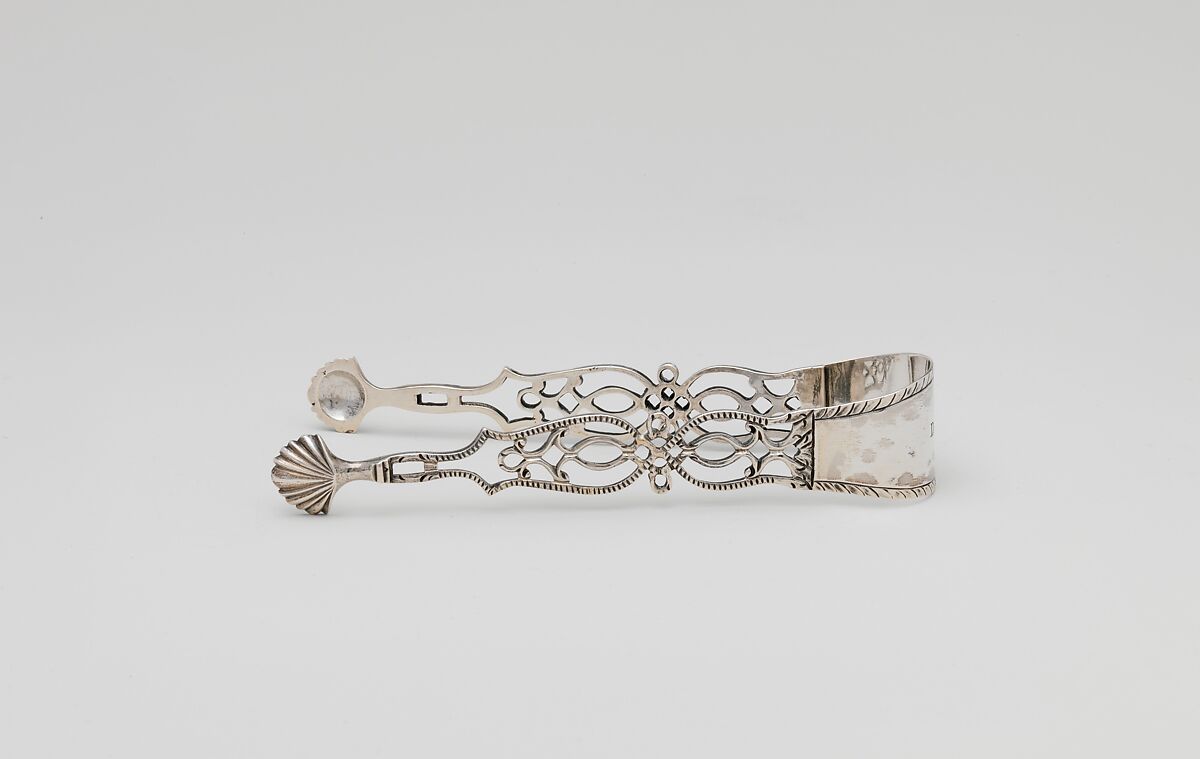 Sugar tongs, Attributed to Myer Myers (1723–1795), Silver, American 