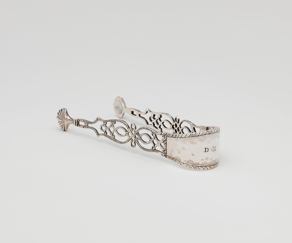 Sugar tongs, Attributed to Myer Myers (1723–1795), Silver, American