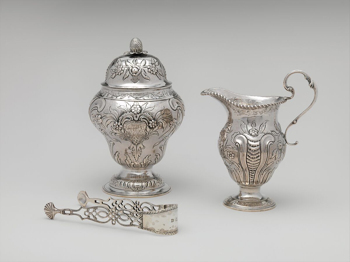 Sugar tongs, Attributed to Myer Myers (1723–1795), Silver, American