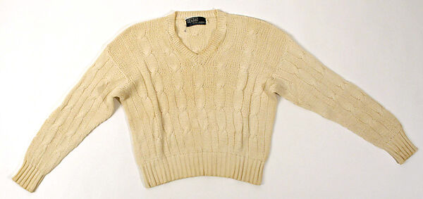 Sweater, Ralph Lauren (American, born 1939), cotton, American 