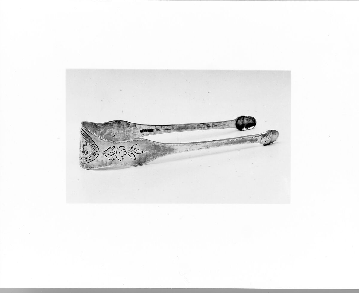 Sugar Tongs, Paul Revere Jr. (American, Boston, Massachusetts 1734–1818 Boston, Massachusetts), Silver, American 