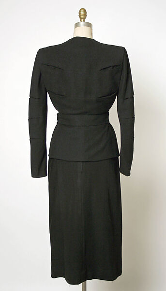 Suit, Gilbert Adrian (American, Naugatuck, Connecticut 1903–1959 Hollywood, California), wool, American