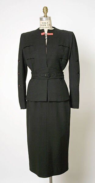 Suit, Gilbert Adrian (American, Naugatuck, Connecticut 1903–1959 Hollywood, California), wool, American 