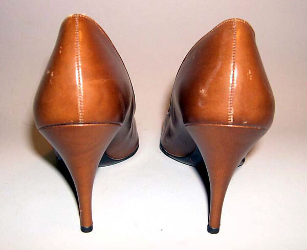 Pumps, House of Dior (French, founded 1946), leather, French