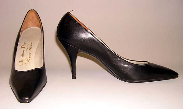 Pumps, House of Dior (French, founded 1946), leather, French 