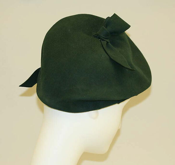 Hat, Rose Valois (French), wool, French