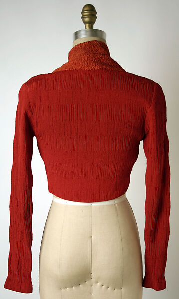 Bolero, Elsa Schiaparelli (Italian, 1890–1973), silk, French
