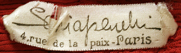 Bolero, Elsa Schiaparelli (Italian, 1890–1973), silk, French