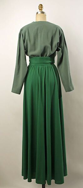 Dinner dress, Valentina (American, born Kyiv 1899–1989), wool, American