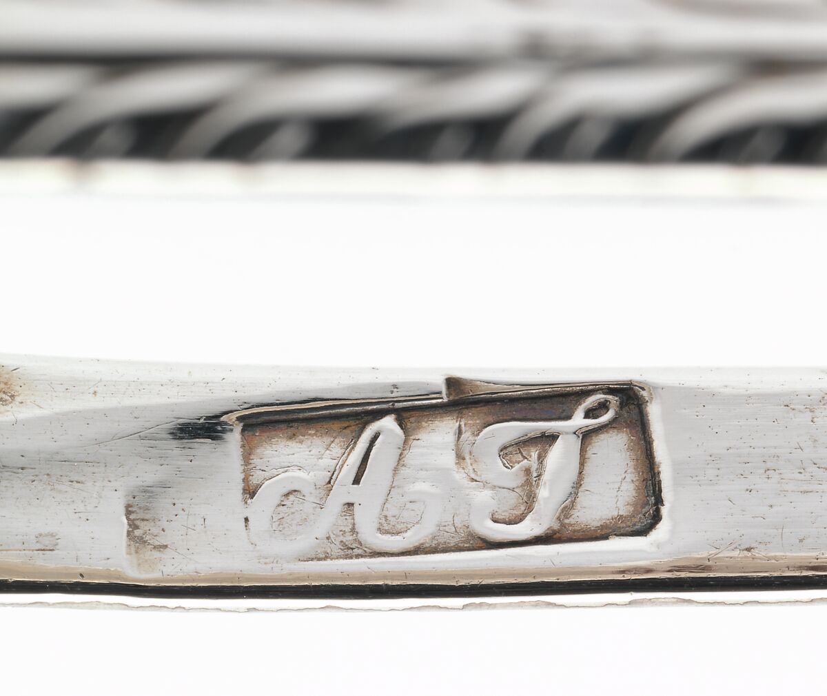 Sugar Tongs, Marked by A. T., Silver, American