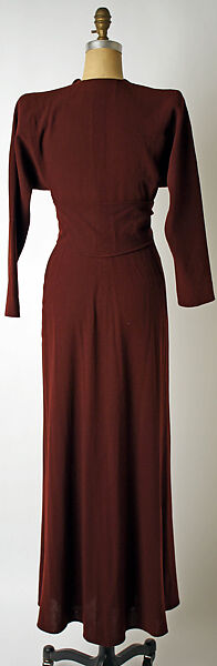 Evening dress, Valentina (American, born Kyiv 1899–1989), wool, American