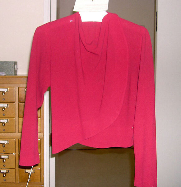 Blouse, Valentina (American, born Kyiv 1899–1989), wool, American