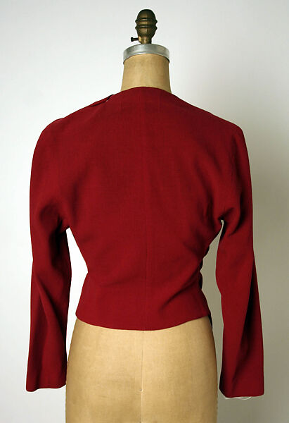 Blouse, Valentina (American, born Kyiv 1899–1989), wool, American