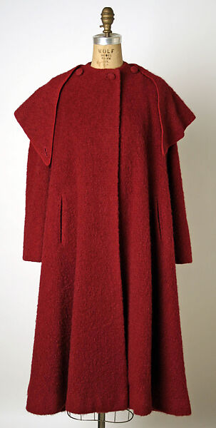 Coat, Valentina (American, born Kyiv 1899–1989), wool, silk, American 