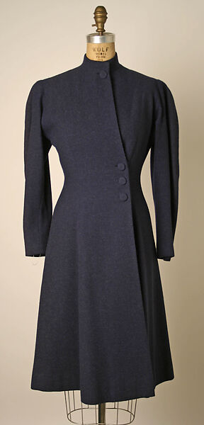 Coat, Valentina (American, born Russia, 1899–1989), wool, silk, American 