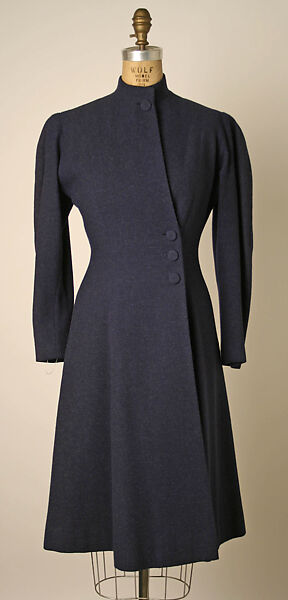 Coat, Valentina (American, born Kyiv 1899–1989), wool, silk, American 