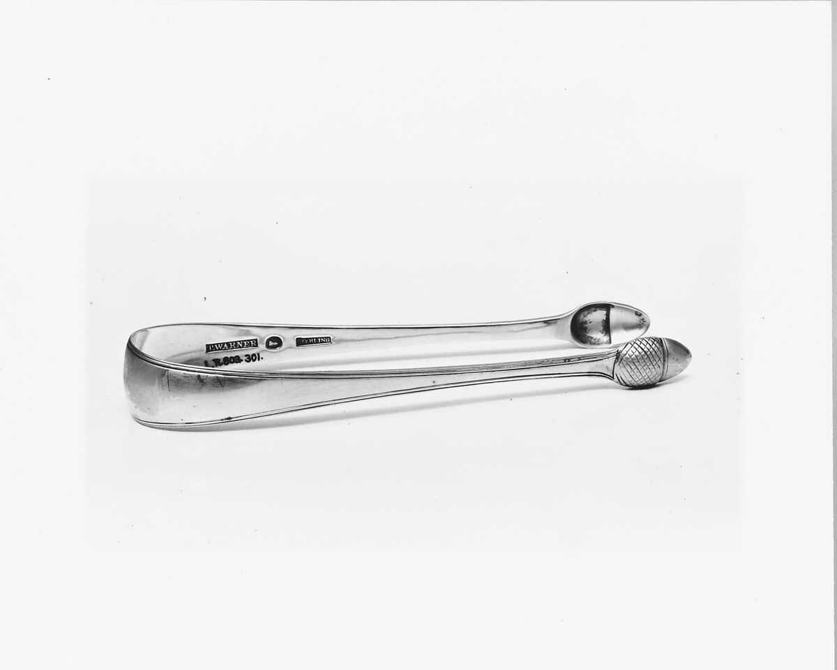 Sugar Tongs, Thomas Warner (1780–1828), Silver, American 