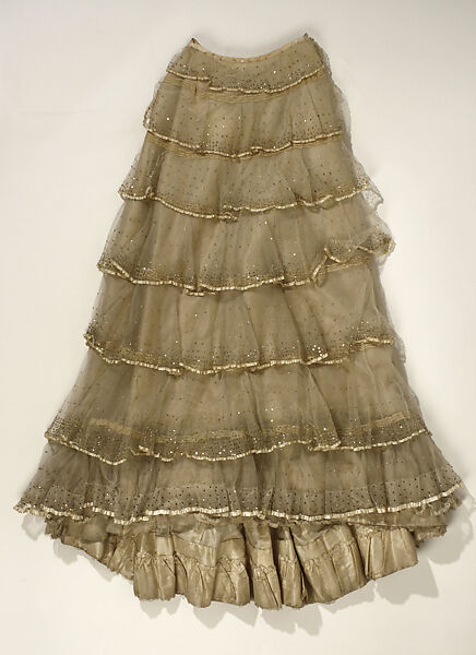 Ball gown, Jeanne Hallée (French, 1870–1924), silk, metal, French