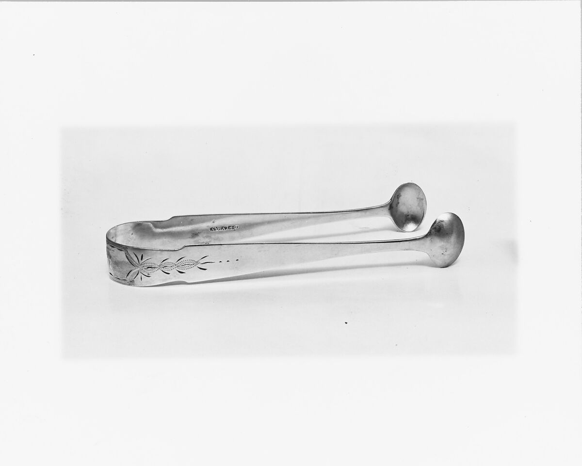 Sugar Tongs, Bernard Wenman (ca. 1789–1833), Silver, American 