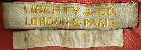Cape, Liberty &amp; Co. (British, founded London, 1875), silk, British