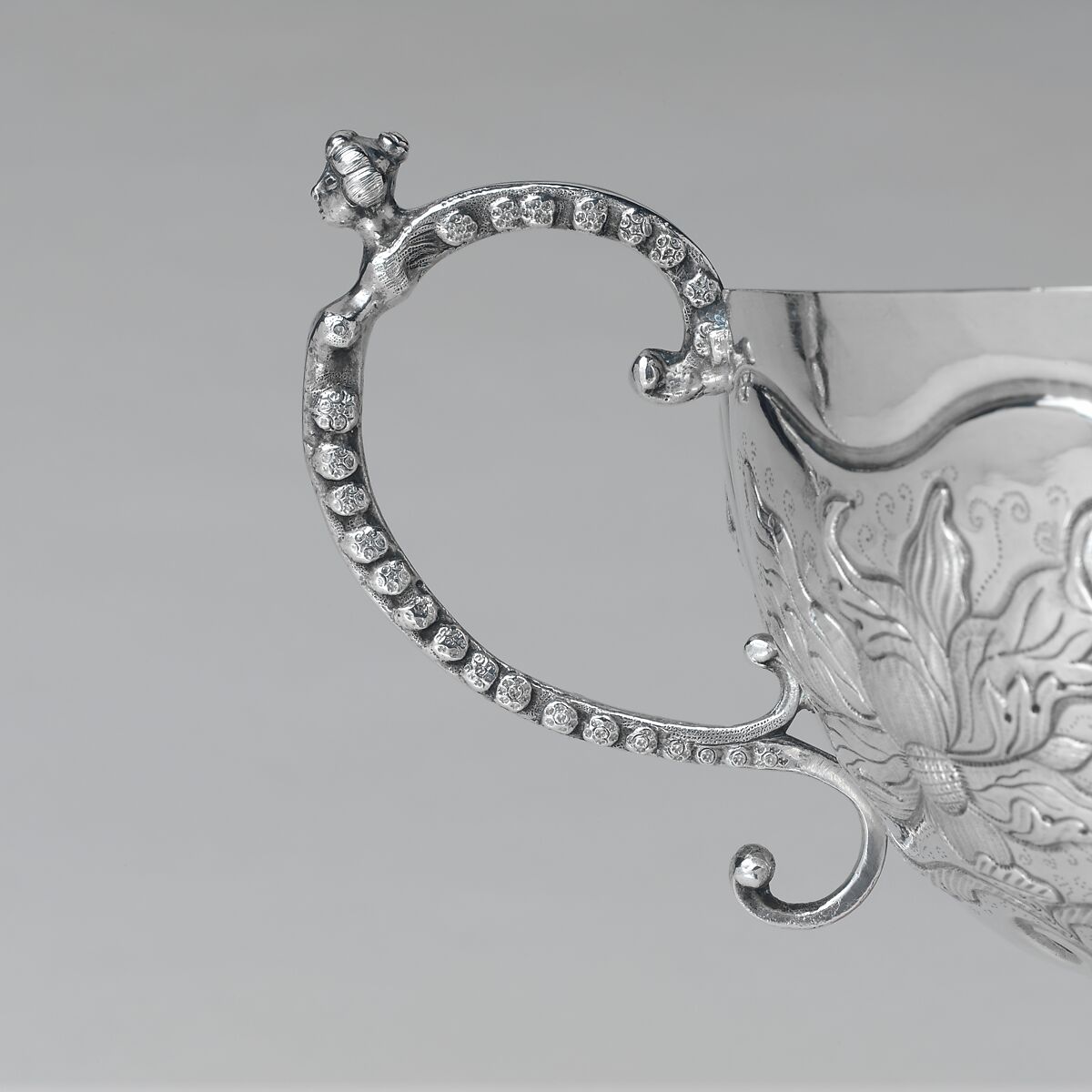 Two-handled Bowl, Cornelius Kierstede (1674–ca. 1757), Silver, American