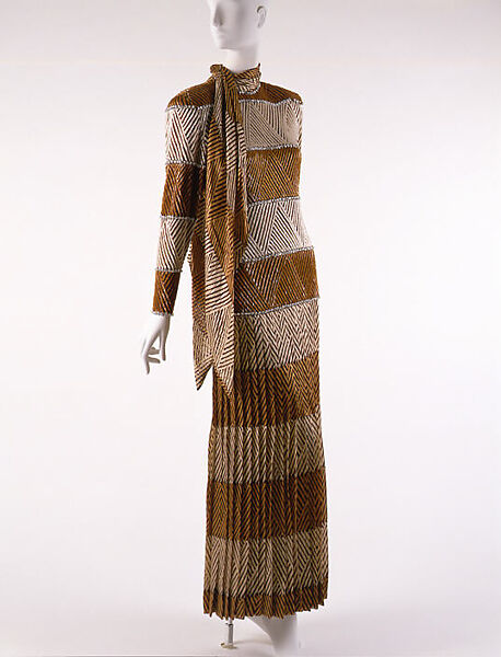 Evening ensemble, James Galanos (American, Philadelphia, Pennsylvania, 1924–2016 West Hollywood, California), silk, American