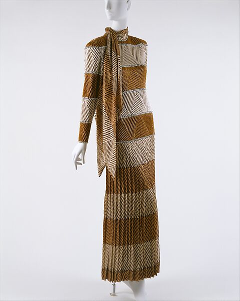 Evening ensemble, James Galanos (American, Philadelphia, Pennsylvania, 1924–2016 West Hollywood, California), silk, American 