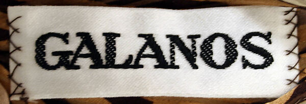 Evening ensemble, James Galanos (American, Philadelphia, Pennsylvania, 1924–2016 West Hollywood, California), silk, American