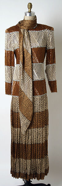 Evening ensemble, James Galanos (American, Philadelphia, Pennsylvania, 1924–2016 West Hollywood, California), silk, American