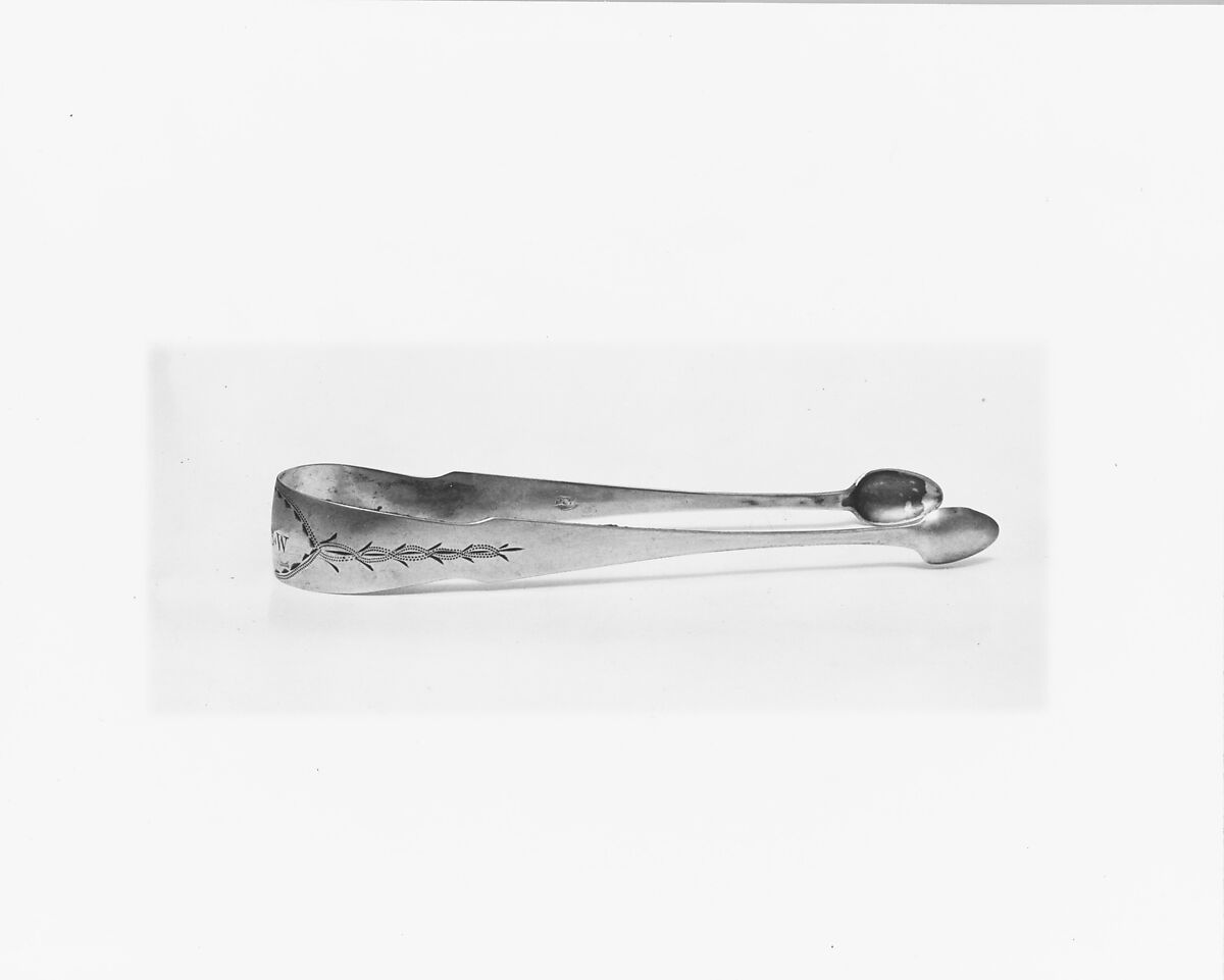 Sugar Tongs, Robert Wilson (active ca. 1803–46), Silver, American 