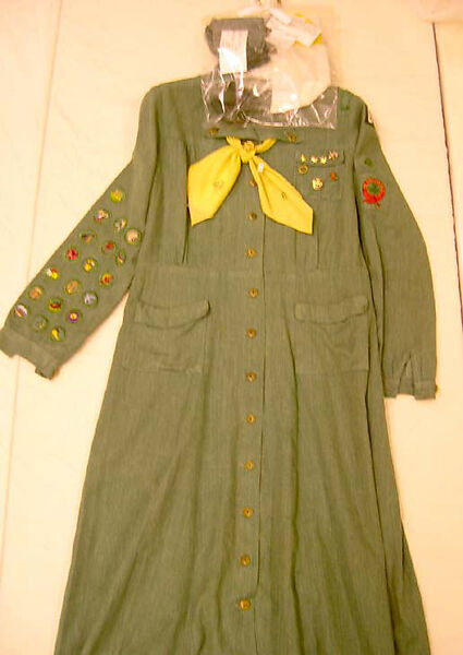 Uniform, Mainbocher (French and American, founded 1930), cotton, elastic, metal, American