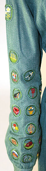 Uniform, Mainbocher (French and American, founded 1930), cotton, elastic, metal, American