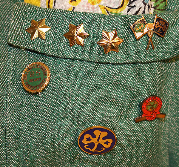 Uniform, Mainbocher (French and American, founded 1930), cotton, elastic, metal, American