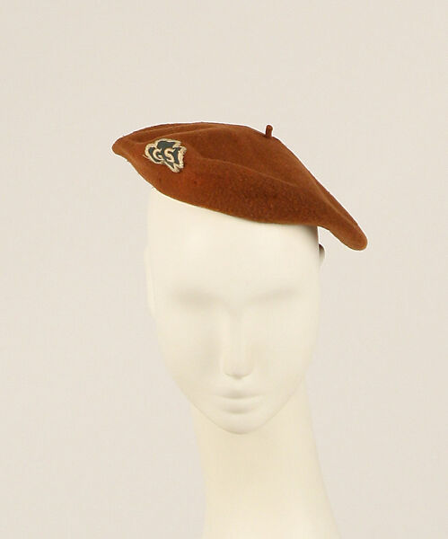 Uniform, Mainbocher (French and American, founded 1930), cotton, elastic, metal, American