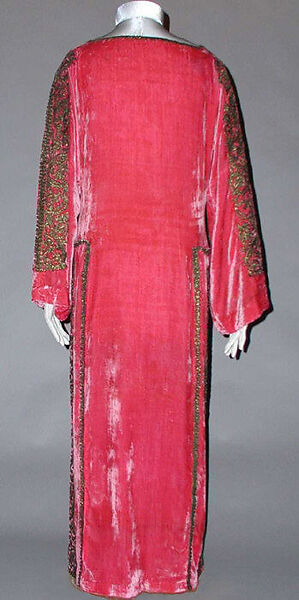 Dress, Babani (French, 1892–1940), silk, metal, Italian