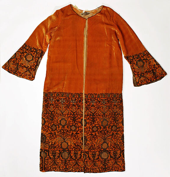 Coat, Babani (French, active ca. 1894–1940), silk, metal, Italian 