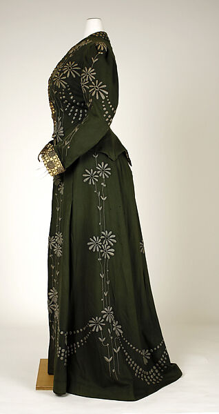 Dress, M. Schiff, wool, American